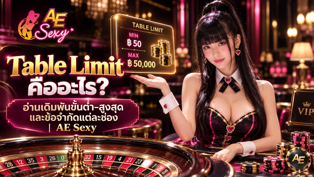 Table Limit คืออะไร? อ่านเดิมพันขั้นต่ำสูงสุด 2026 | AE Sexy