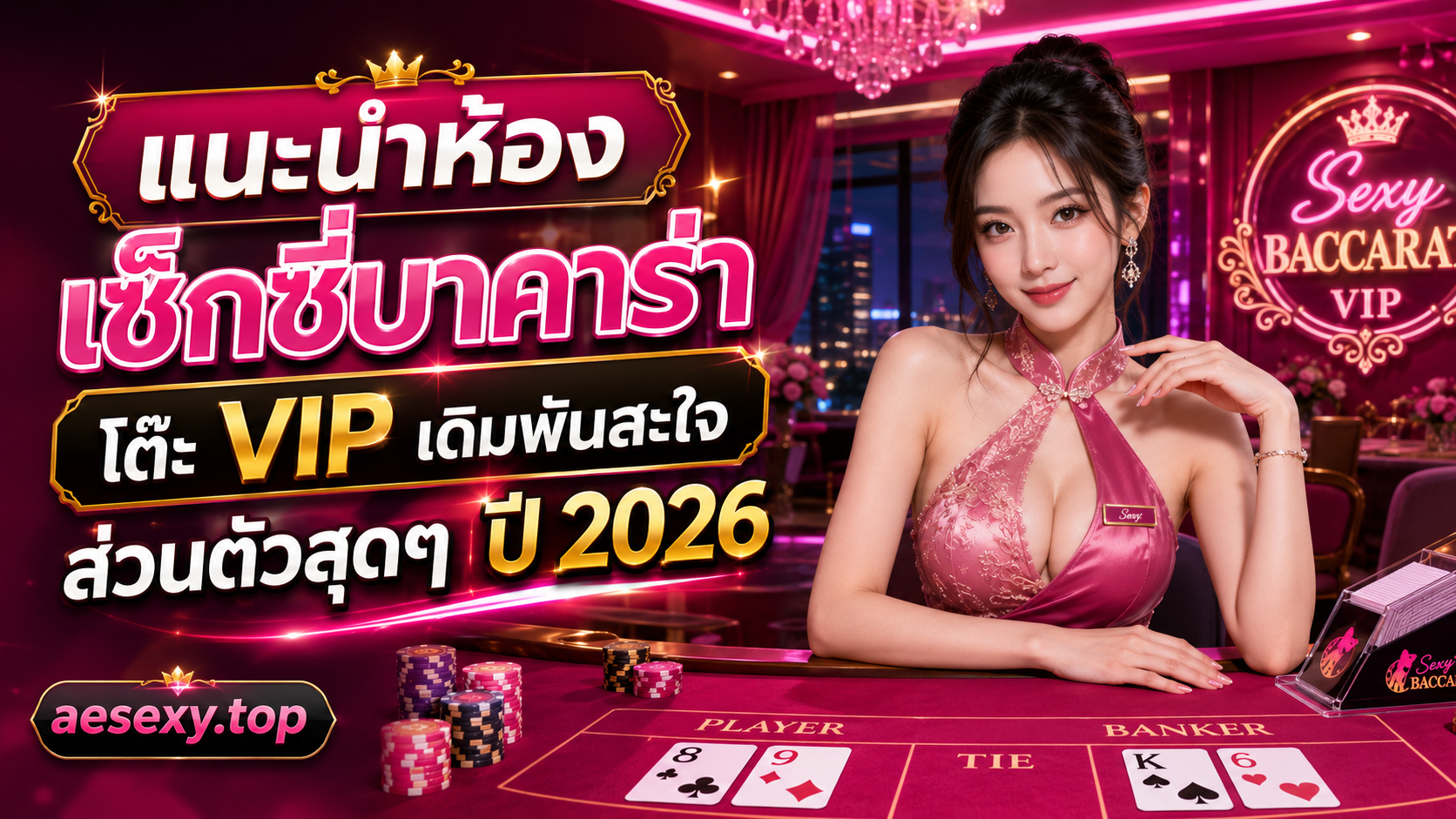 แนะนำห้อง เซ็กซี่บาคาร่า โต๊ะ VIP เดิมพันสะใจส่วนตัวสุดๆ ปี 2026
