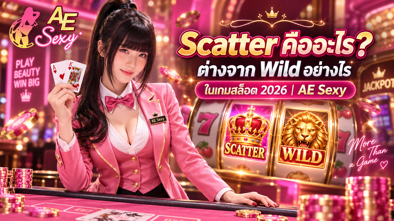 Scatter คืออะไร? ต่างจาก Wild อย่างไรในเกมสล็อต 2026 | AE Sexy